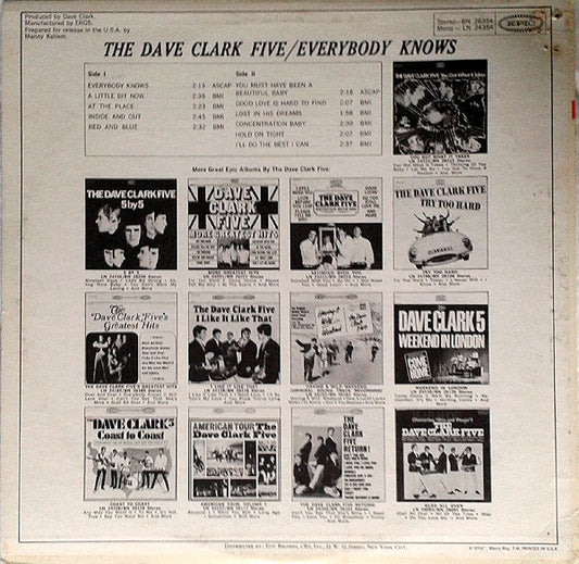 The Dave Clark Five : Everybody Knows (LP, Mono)