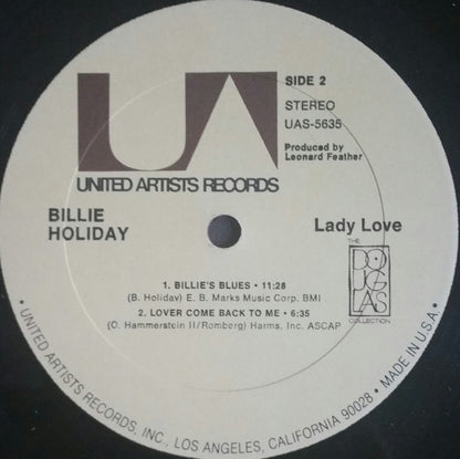 Billie Holiday : Lady Love (LP, Album, RE)