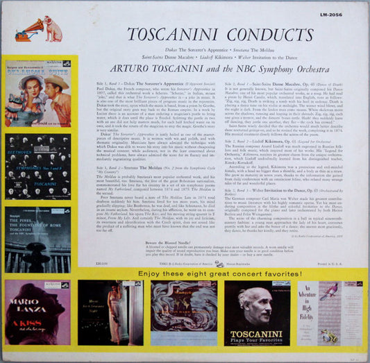 Toscanini*, NBC Symphony Orchestra : Toscanini Conducts Dukas · The Sorcerer’s Apprentice (LP, Album, Mono, Ind)