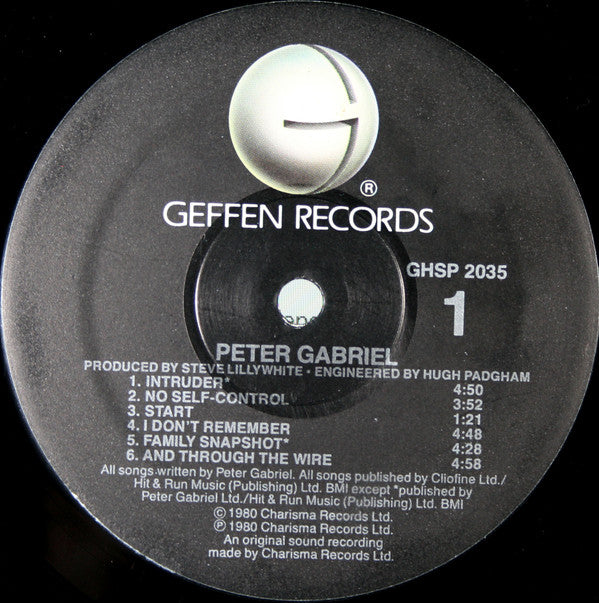 Peter Gabriel : Peter Gabriel (LP, Album, RE)