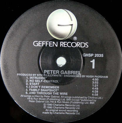 Peter Gabriel : Peter Gabriel (LP, Album, RE)