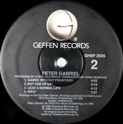 Peter Gabriel : Peter Gabriel (LP, Album, RE)