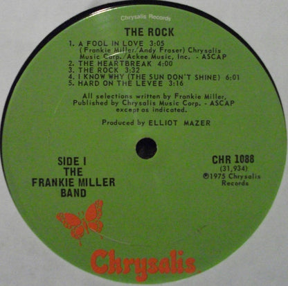 The Frankie Miller Band : The Rock (LP, Album, San)