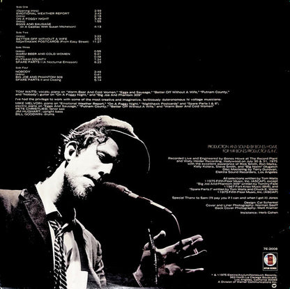 Tom Waits : Nighthawks At The Diner (2xLP, Album, RE, SP,)