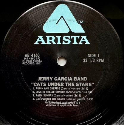 Jerry Garcia Band* : Cats Under The Stars (LP, Album, San)