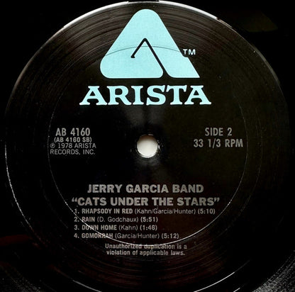 Jerry Garcia Band* : Cats Under The Stars (LP, Album, San)