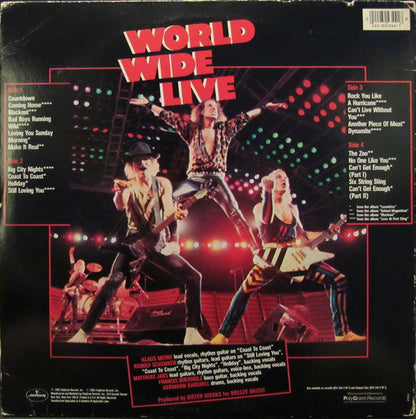 Scorpions : World Wide Live (2xLP, Album, 53 )