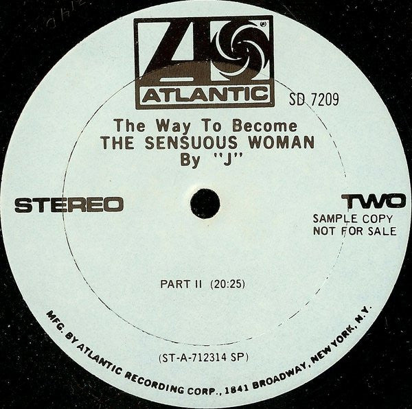 Connie Z : The Way To Become The Sensuous Woman By "J" (LP, Promo)