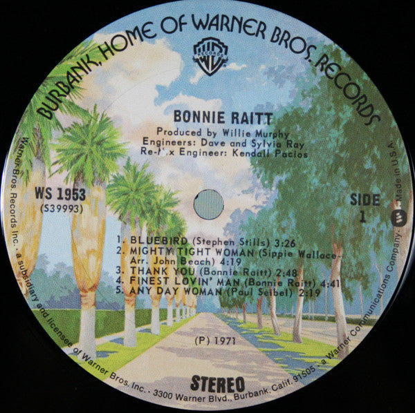 Bonnie Raitt : Bonnie Raitt (LP, Album, RE, Ter)