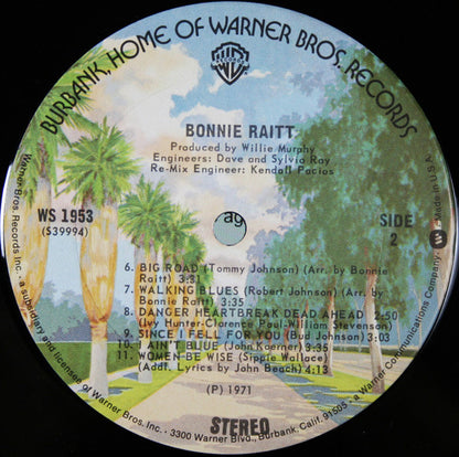 Bonnie Raitt : Bonnie Raitt (LP, Album, RE, Ter)