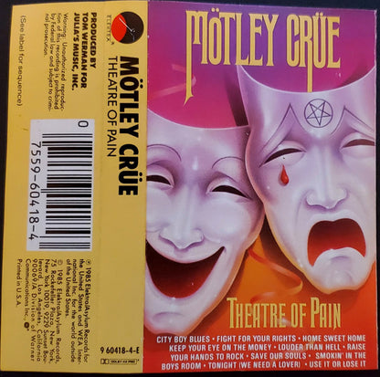 Mötley Crüe : Theatre Of Pain (Cass, Album, M/Print, Dol)