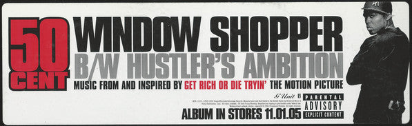 50 Cent : Window Shopper / Hustler's Ambition (12", Promo)