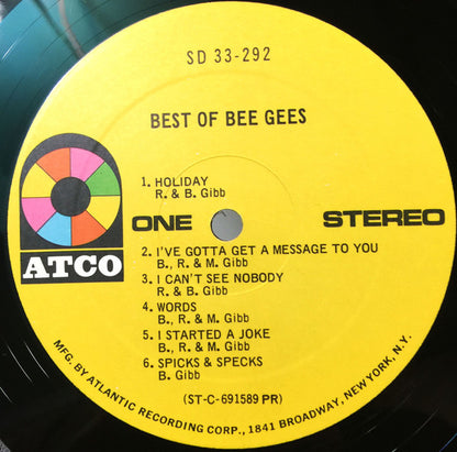 Bee Gees : Best Of Bee Gees (LP, Comp, PR )