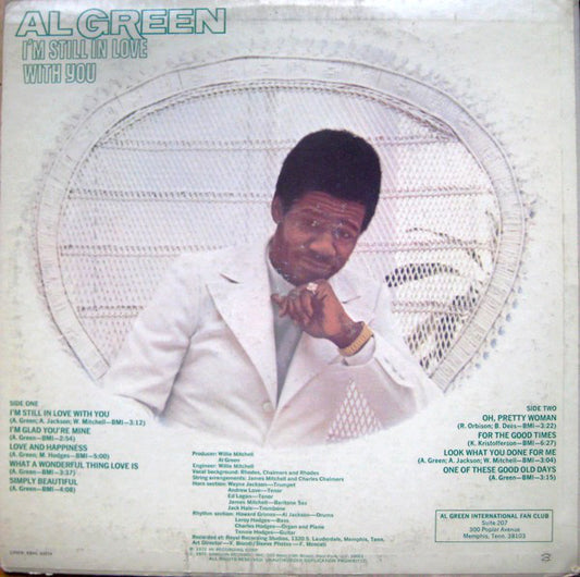 Al Green : I'm Still In Love With You (LP, Album, AL )
