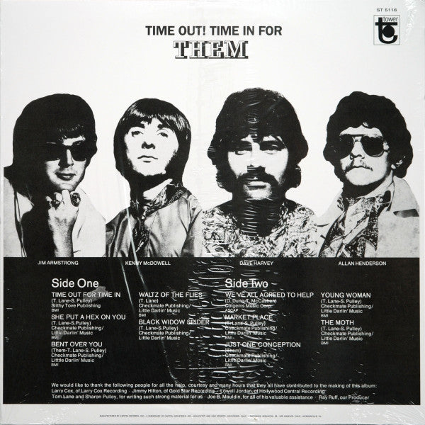 Them (3) : Time Out! Time In For Them (LP, Album, RE)
