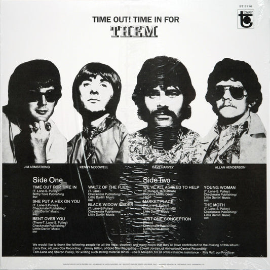 Them (3) : Time Out! Time In For Them (LP, Album, RE)