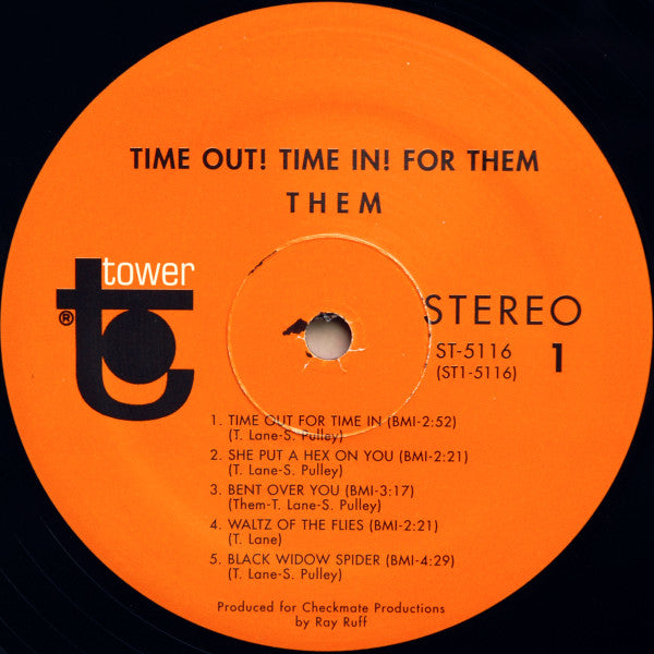 Them (3) : Time Out! Time In For Them (LP, Album, RE)
