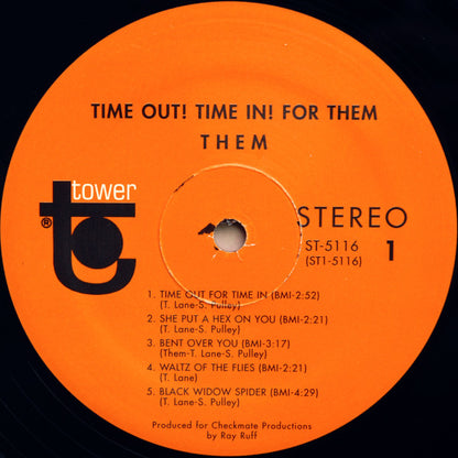 Them (3) : Time Out! Time In For Them (LP, Album, RE)