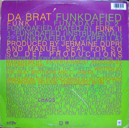 Da Brat : Funkdafied (12", Single)