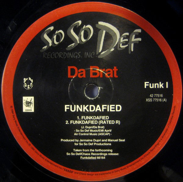 Da Brat : Funkdafied (12", Single)