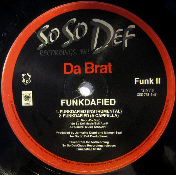 Da Brat : Funkdafied (12", Single)
