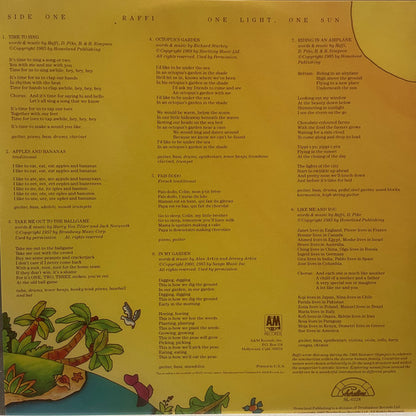 Raffi (2) With Ken Whiteley : One Light One Sun (LP, Ind)