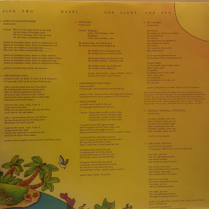 Raffi (2) With Ken Whiteley : One Light One Sun (LP, Ind)