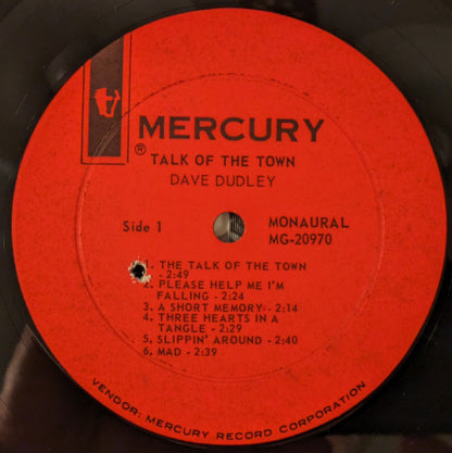 Dave Dudley : Talk Of The Town (LP, Album, Mono)