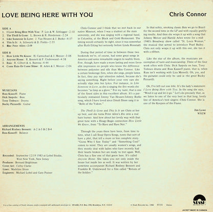 Chris Connor : Love Being Here With You (LP)