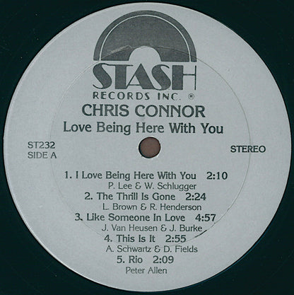 Chris Connor : Love Being Here With You (LP)