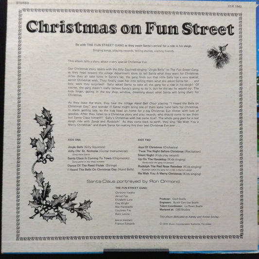 The Fun Street Gang : Christmas On Fun Street (LP)