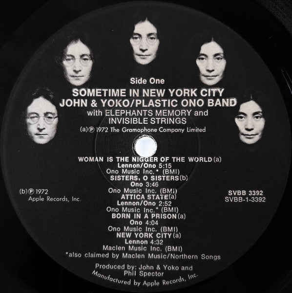 John & Yoko* / Plastic Ono Band* : Some Time In New York City (2xLP, Album, Win)
