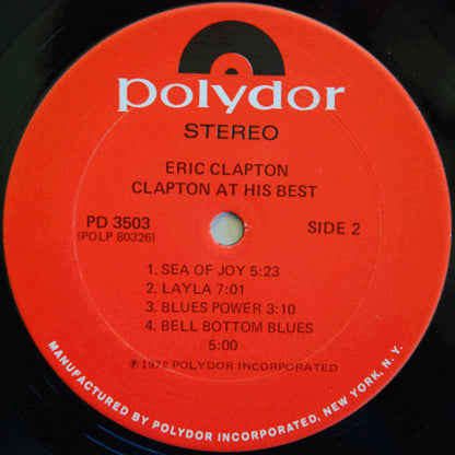 Eric Clapton : At His Best (2xLP, Comp, Ter)