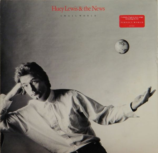 Huey Lewis & The News : Small World (LP, Album, Promo)