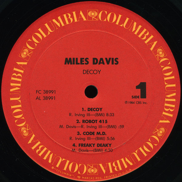 Miles Davis : Decoy (LP, Album, Gat)