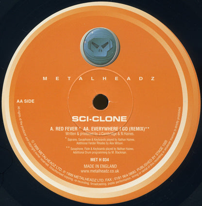 Sci-Clone : Red Fever / Everywhere I Go (Remix) (12")