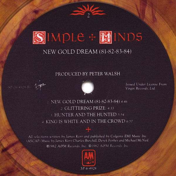 Simple Minds : New Gold Dream (81-82-83-84) (LP, Album, Ltd, Gol)