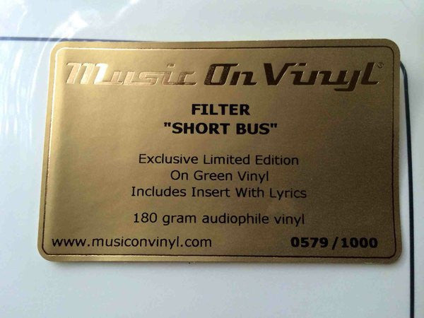 Filter (2) : Short Bus (LP, Album, Ltd, Num, RE, Gre)
