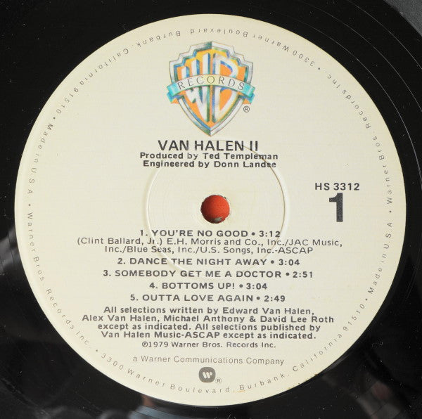 Van Halen : Van Halen II (LP, Album, Win)