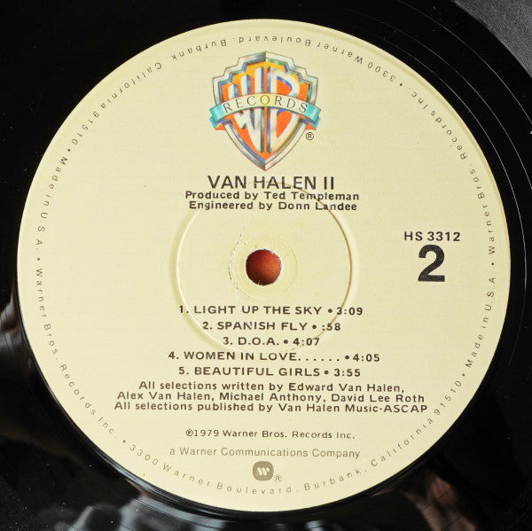 Van Halen : Van Halen II (LP, Album, Win)