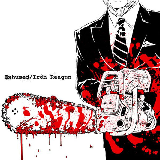 Exhumed / Iron Reagan : Exhumed / Iron Reagan (12", Ltd, RP, Red)