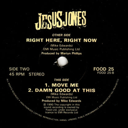 Jesus Jones : Right Here, Right Now (7", Single)