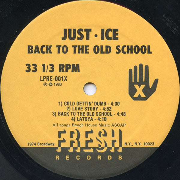 Just-Ice : Back To The Old School (LP, Album)