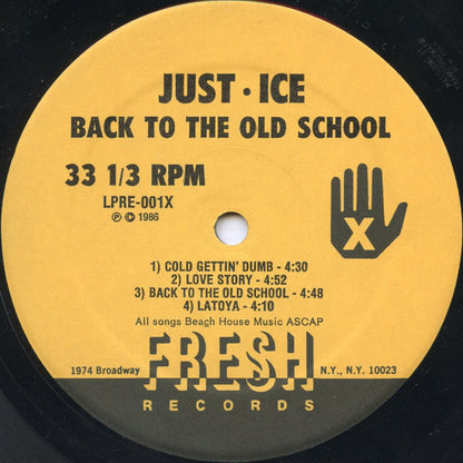 Just-Ice : Back To The Old School (LP, Album)