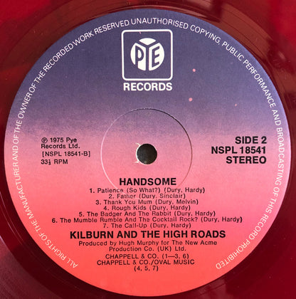 Kilburn And The High-Roads* : Handsome (LP, Album, RE, Red)