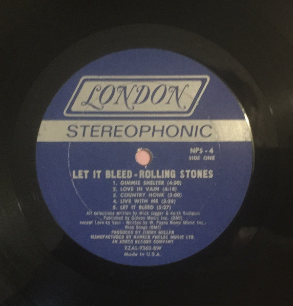 The Rolling Stones : Let It Bleed (LP, Album, BW )