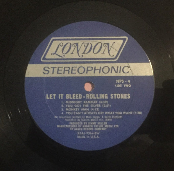 The Rolling Stones : Let It Bleed (LP, Album, BW )