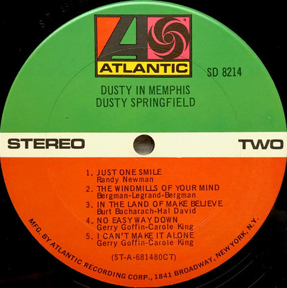 Dusty Springfield : Dusty In Memphis (LP, Album, CT )