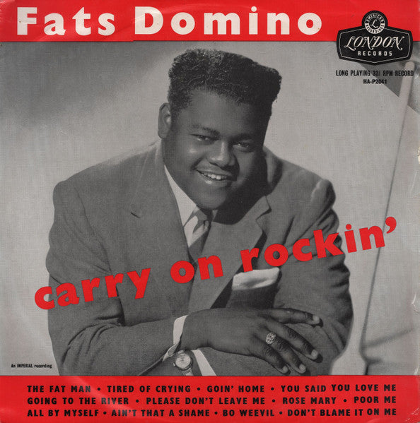 Fats Domino : Carry On Rockin' (LP, Album, Mono)