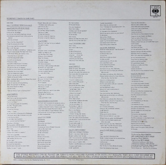 Simon & Garfunkel : Bookends (LP, Album, RE)